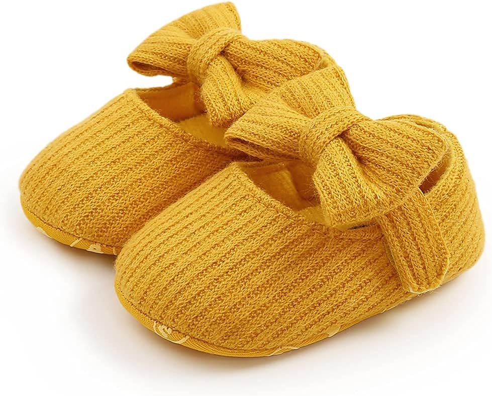 Baby Shoes Mary Jane Flats Non Slip Soft Sole Infant Toddler Sneakers First Walkers Party Christmas Dress Shoes