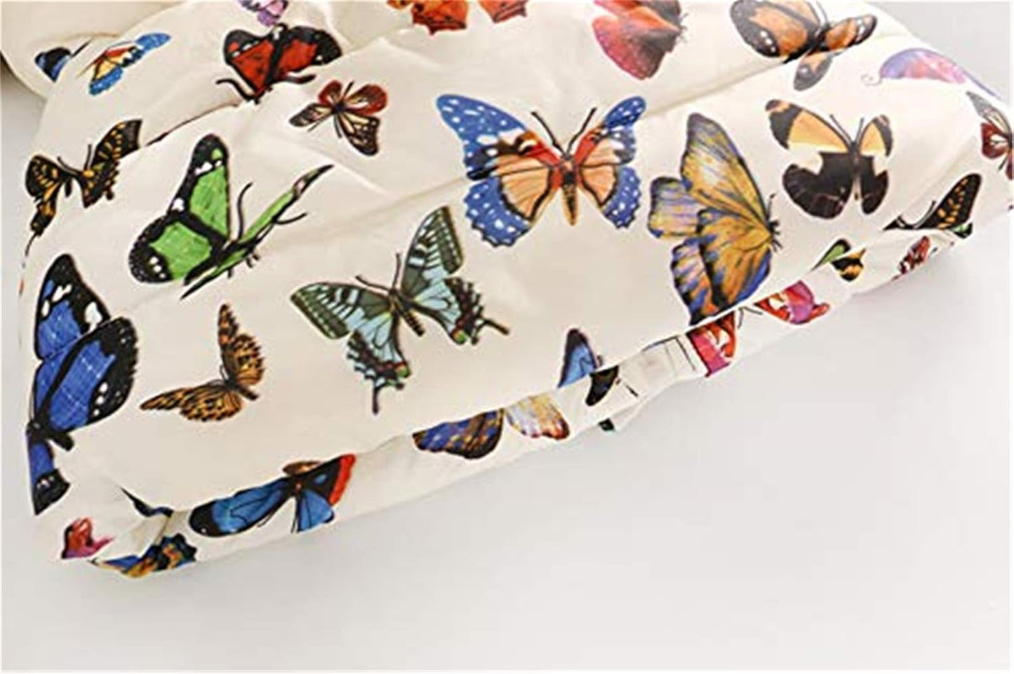 Miss Bei Girl's Winter Coat Jacket Hooded Kids Toddler Flower Print Parka Outwear Warm Cotton Puffer Hooded Jacket