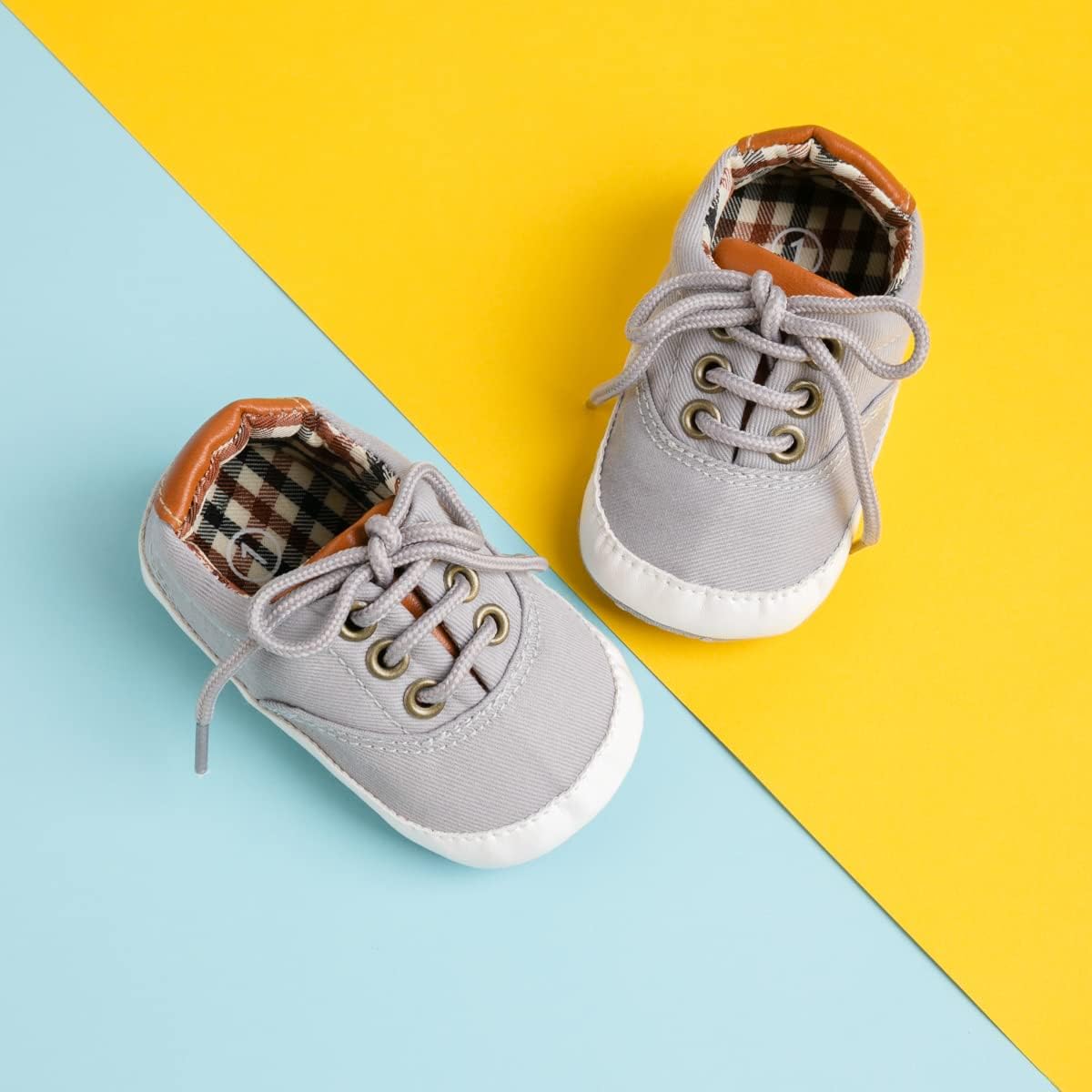 Morbido Infant Baby Boys Girls Canvas Sneaker Toddler Slip On Anti Skid Newborn First Walkers Candy Shoes for 0-18 Months