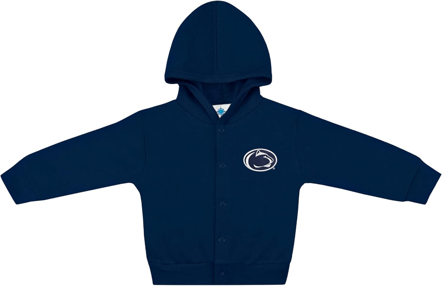 Creative Knitwear College Baby Snap Hooded Jacket - Team Logo, Multiple Colors, for Boys & Girls, (0-24 Months)
