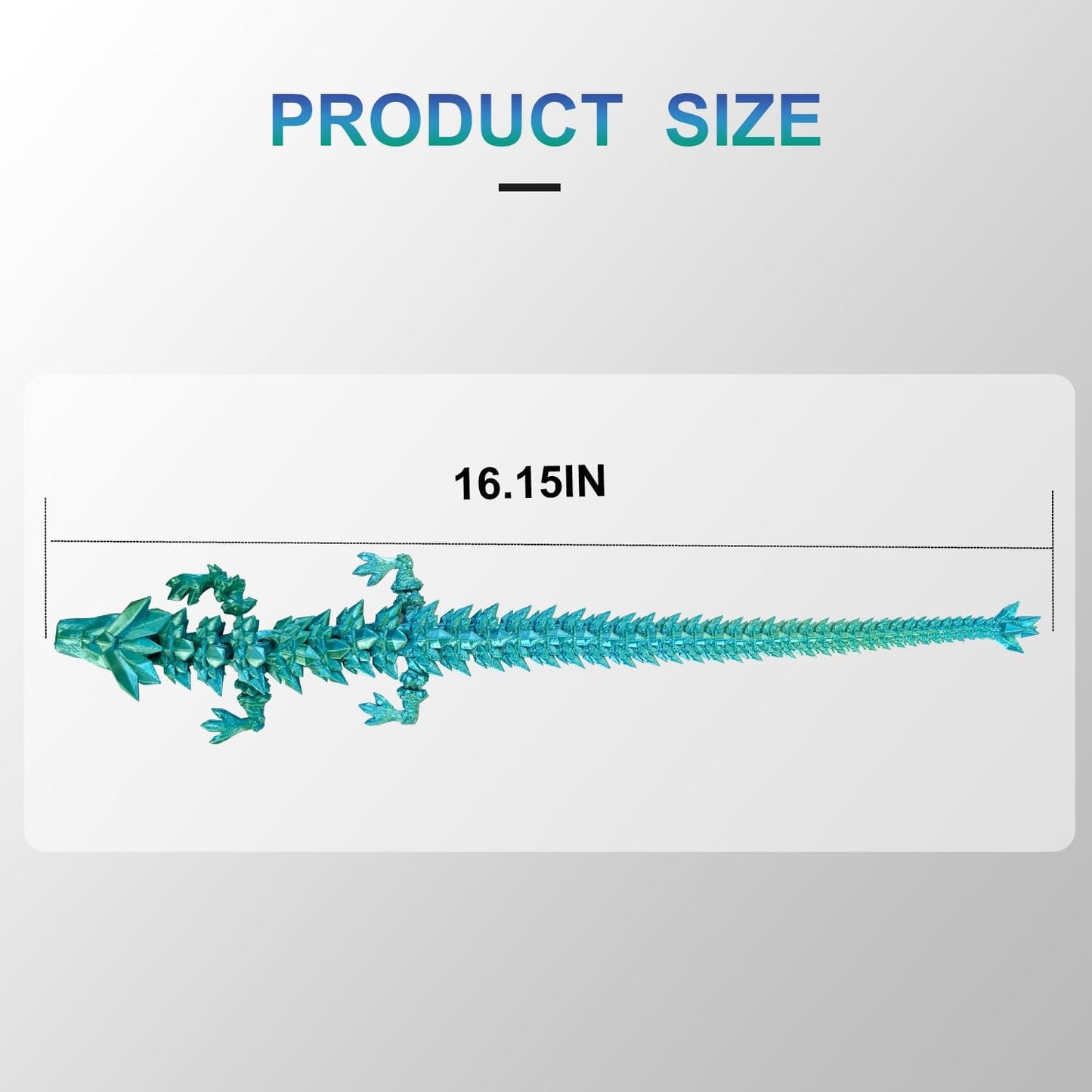 Dragon Eggs with Dragon Inside, 16.5 Inch Large 3D Printed Dragon Egg Articulated Dragon Crystal Dragon Executive Desk Toys Fidget Toy for Autism/ADHD (Gold Rose Red, only Dragon)