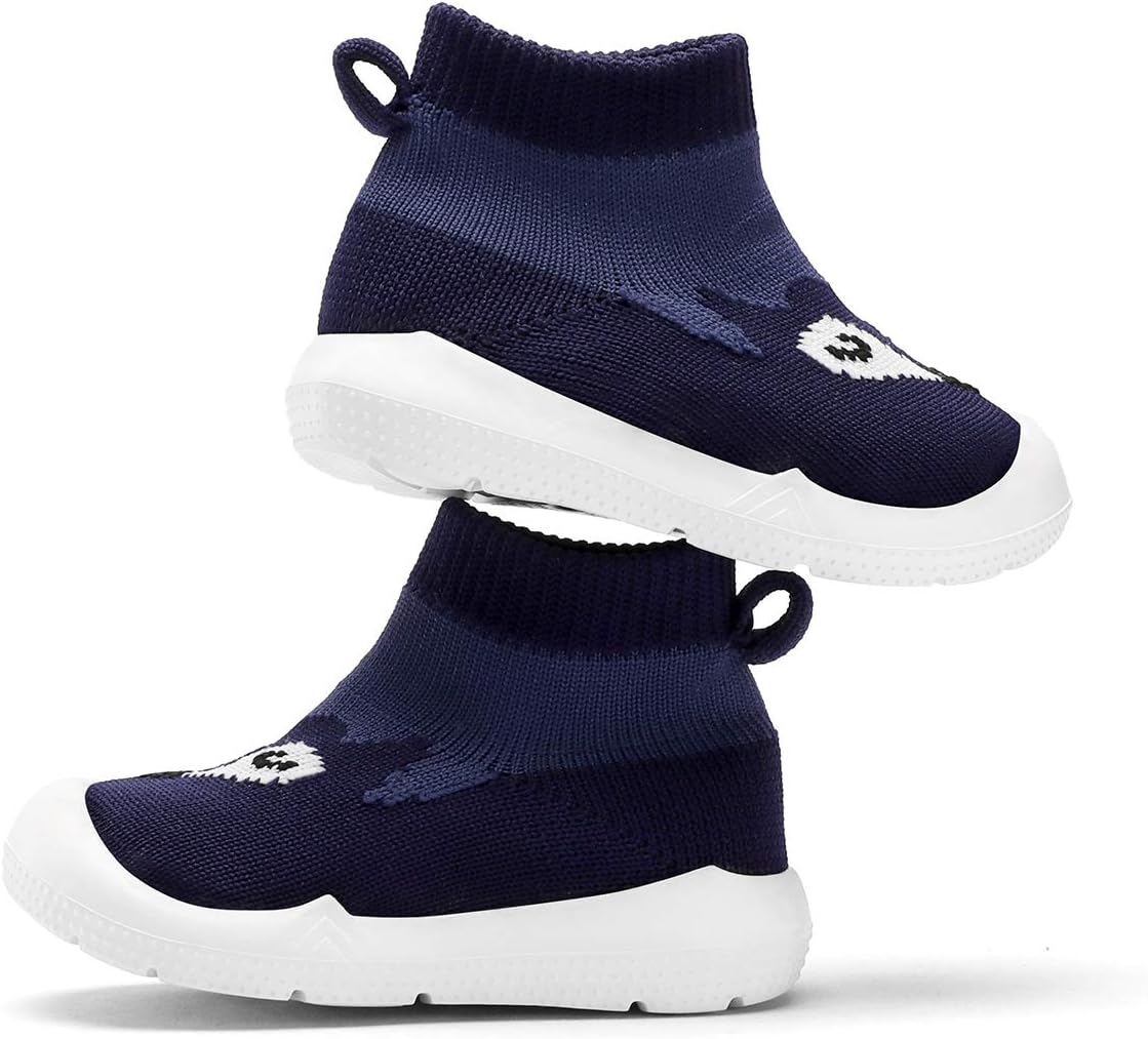 Engtoy Baby Shoes & Socks - Non-Slip Breathable Slippers with Soft Rubber Sole - Baby Boys & Girls Slip On Sneakers