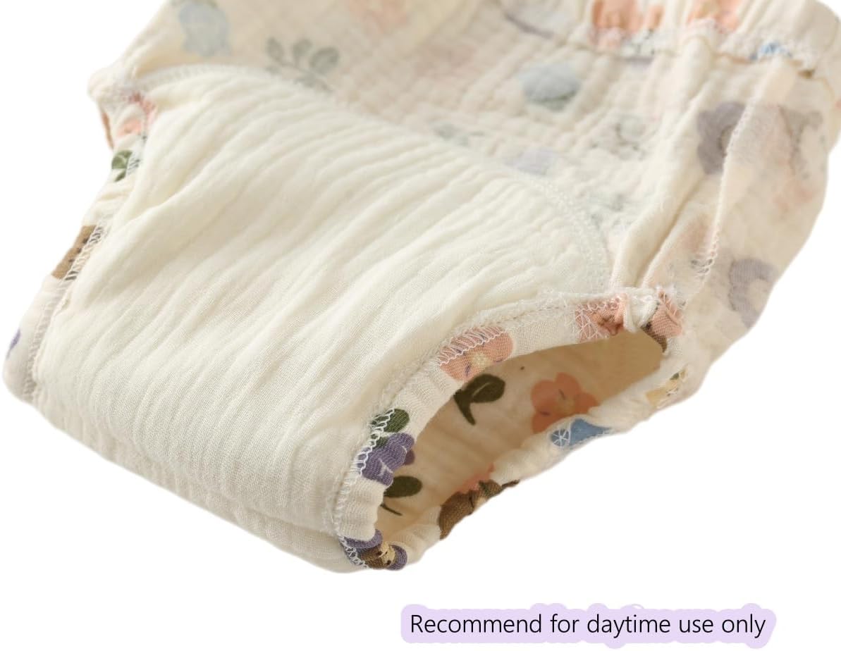 Baby Training Underpants,Soft Cotton Absorbent Potty Training Underwear For Baby Boys And Girls 6 Pack