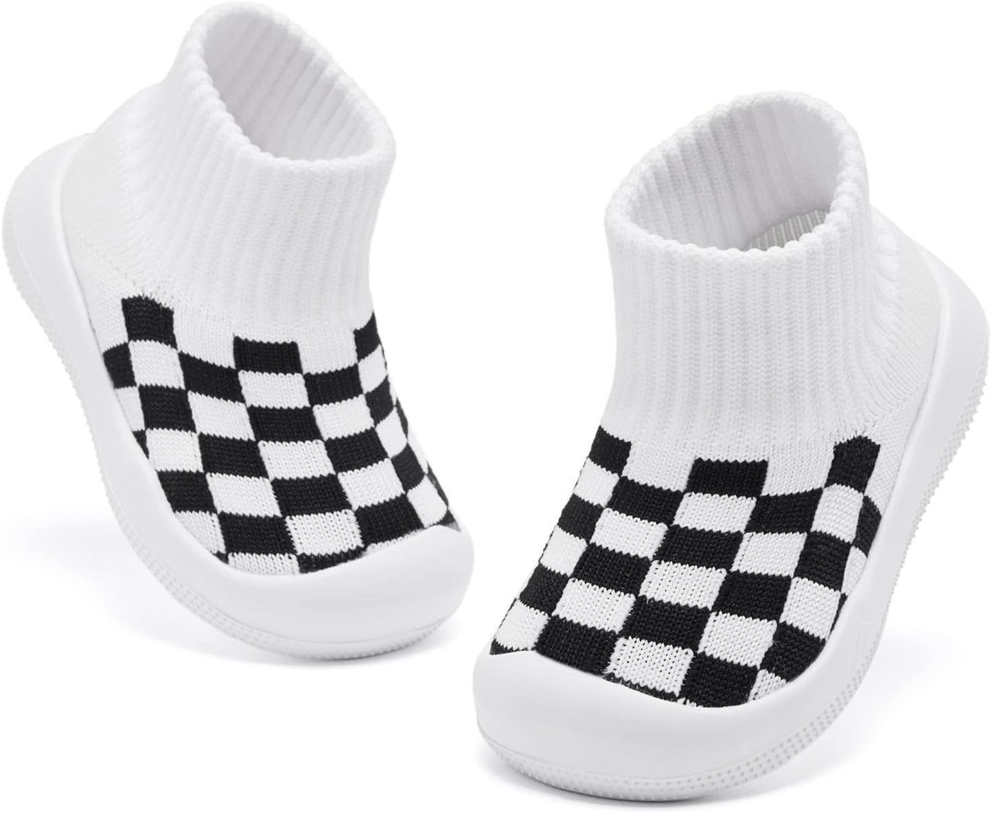 Eashi Baby Boy Girl Non-Skid Indoor Infant Walking Shoes Breathable Warm Elastic Sock Shoes with Memory Sole Protect Toes Outdoor Sneakers