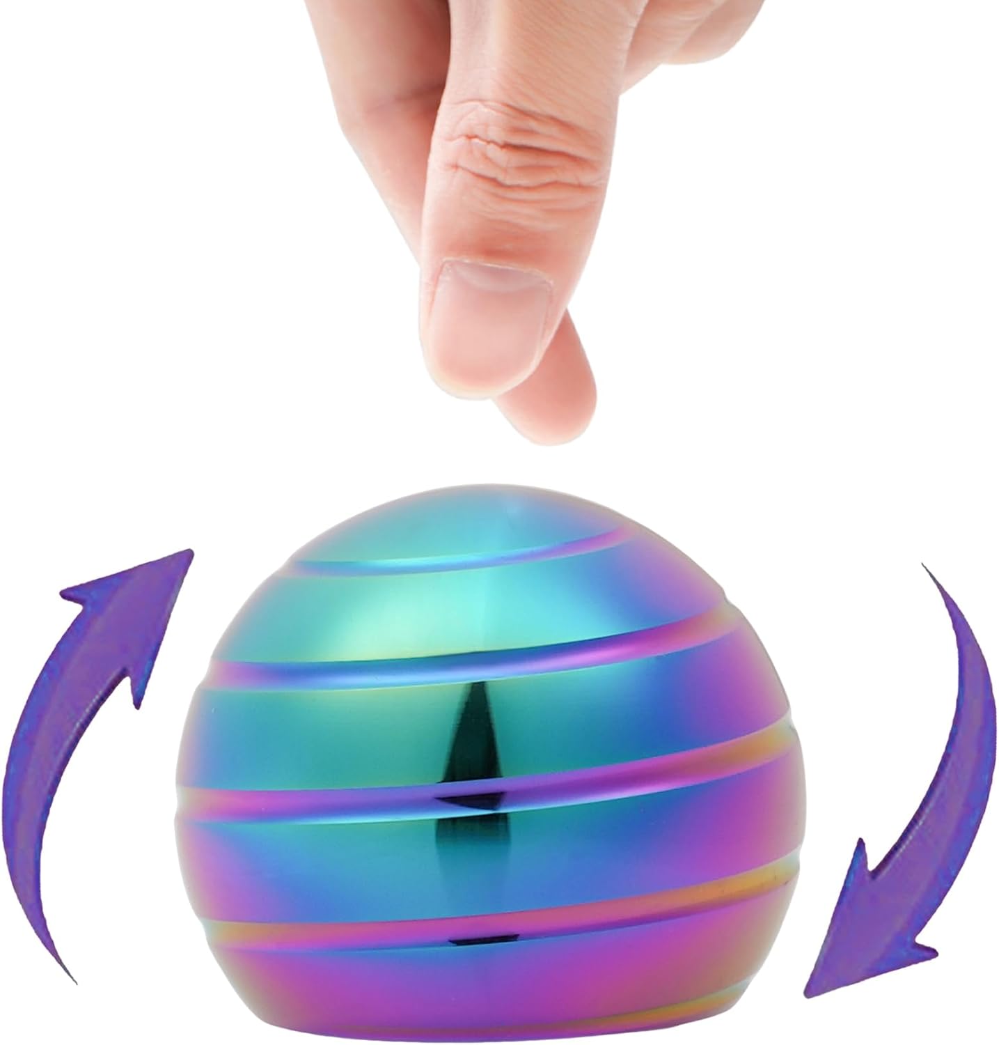 Desk-Toys for Fidget Kinetic-Cool-Gadgets: Cool-Stuff for Kid Children Teen Adult, Optical-Illusion Toy for Office School Home Women Men Christmas Stress-Relief-Gifts 180 Seconds Spinning