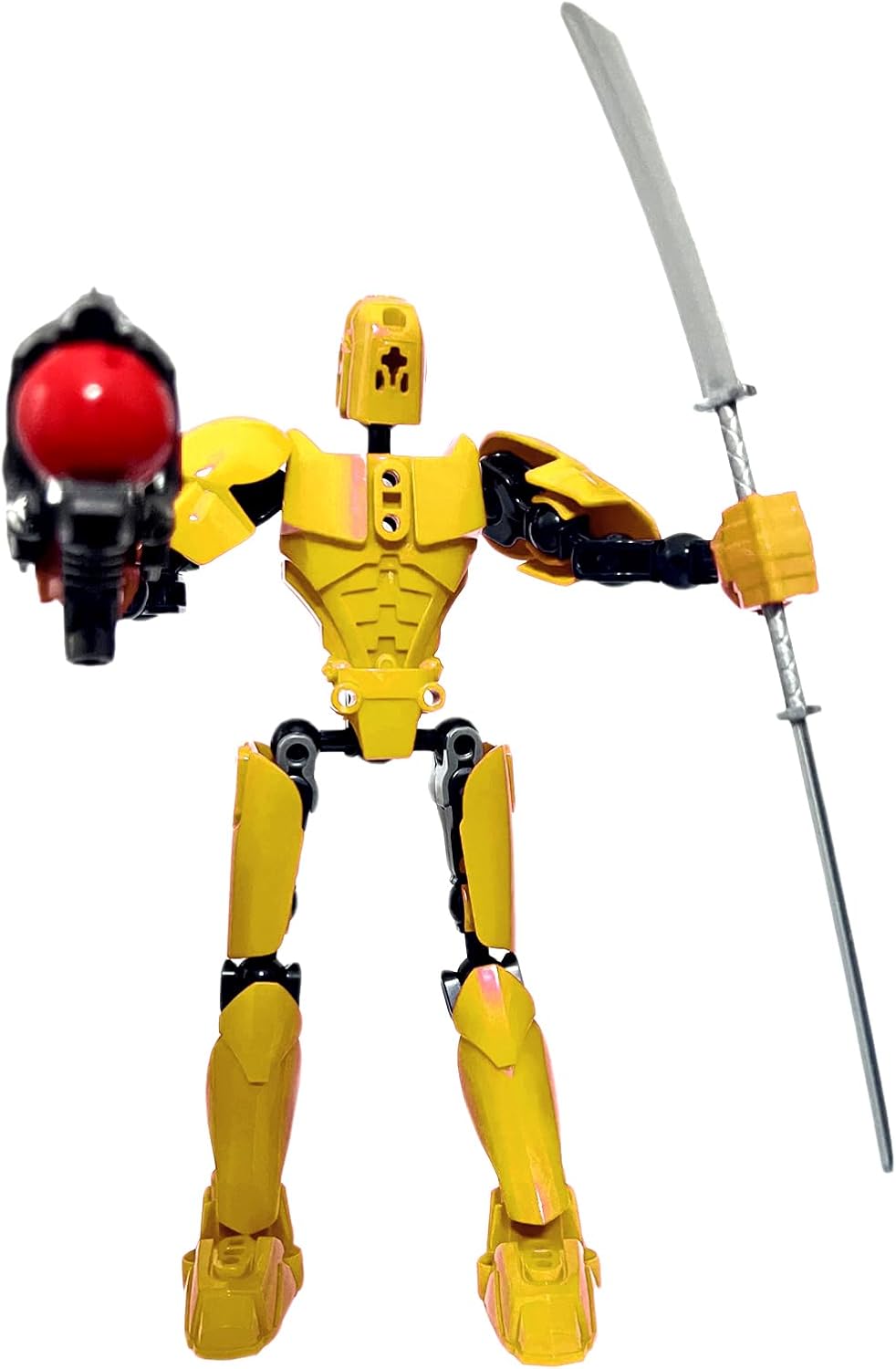 Titan 13 Action Figure, T13 Action Figures 3D Printed Multi-Jointed Movable, Nova 13 Action Figure Lucky 13 Action Figure Dummy 13 Action Figure, Game Gifts Valentines Gifts (New Yellow)