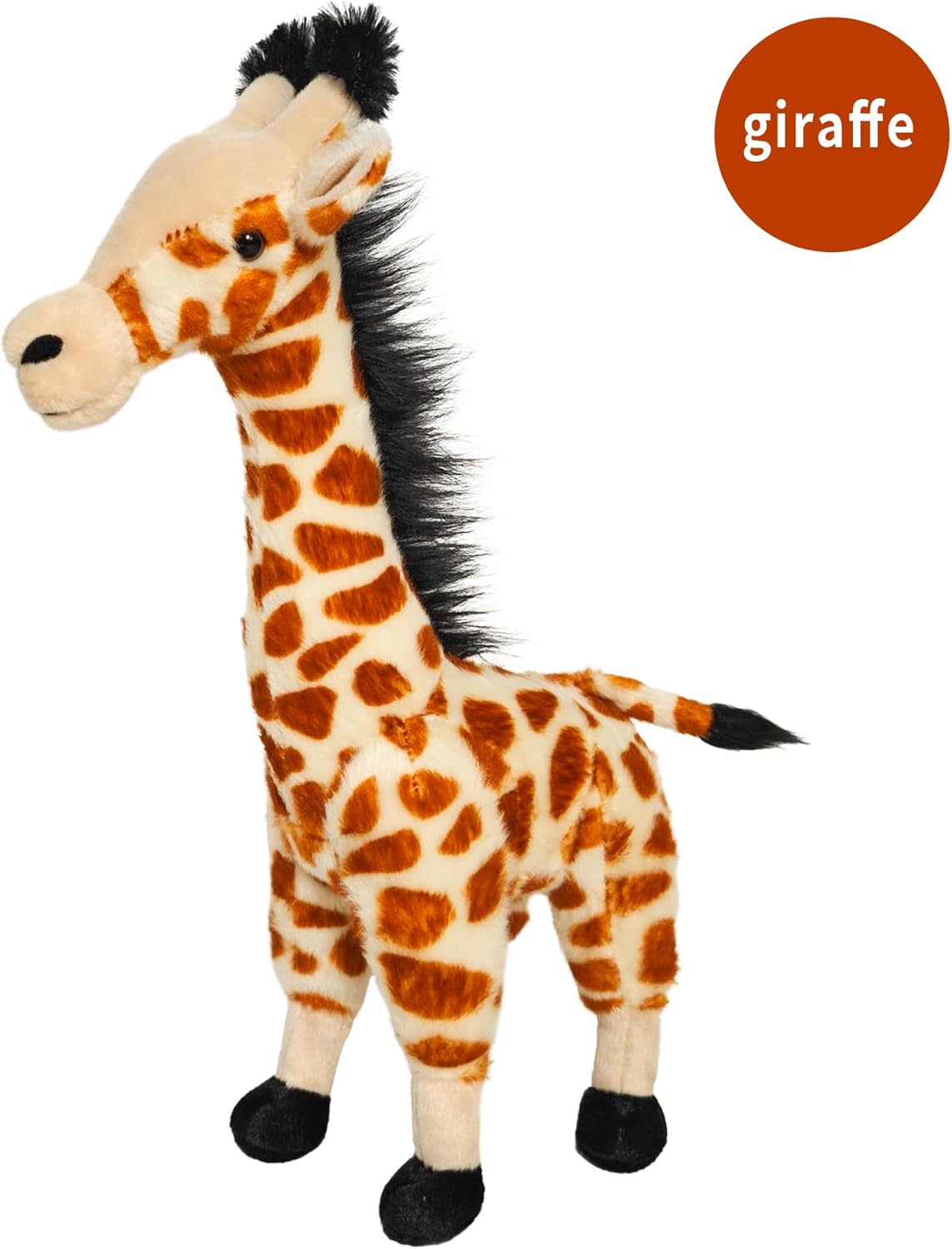 Giraffe Doll, Brown Giraffe Stuffed Animal, Realistic Plush Toy, Jungle Animal Stuffed Plush Toy Gift for Kids -15”