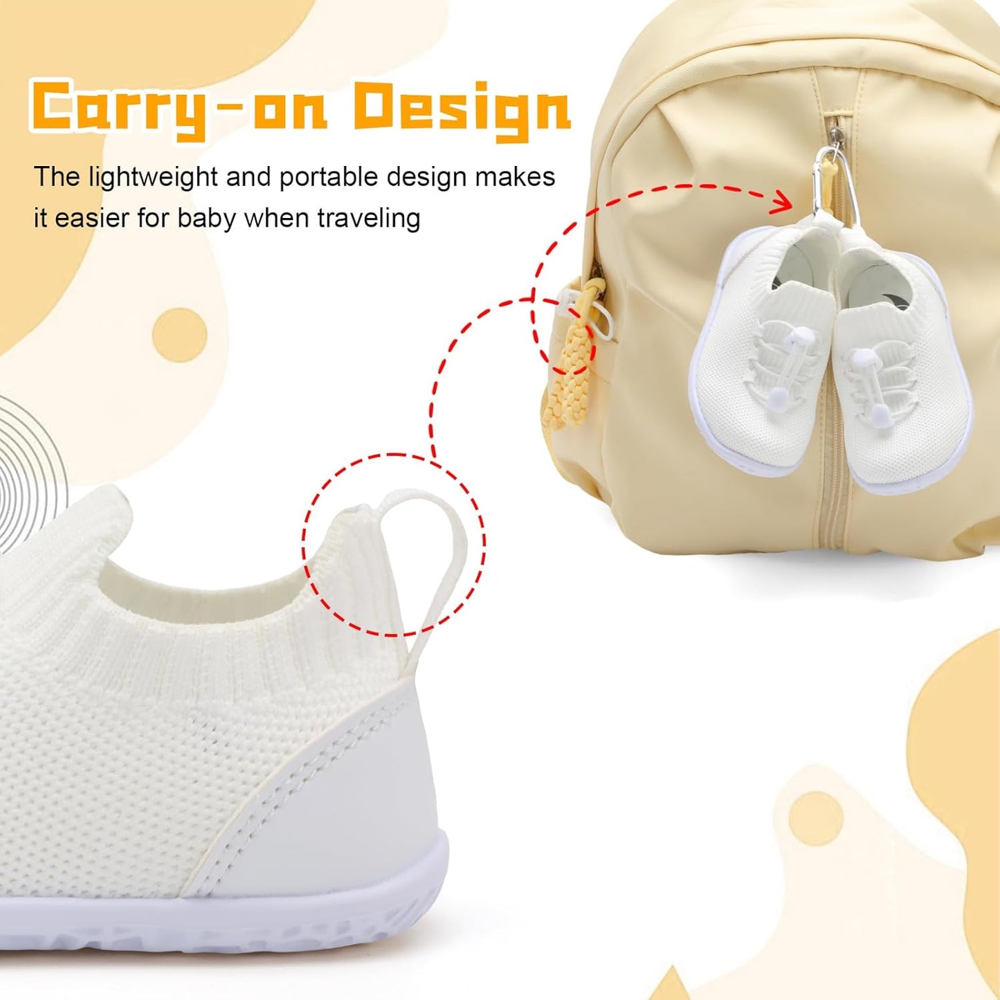 FEETCITY Baby Shoes Boys Girls First Walking Shoes Lightweight Infant Sneakers Slip On Shoe