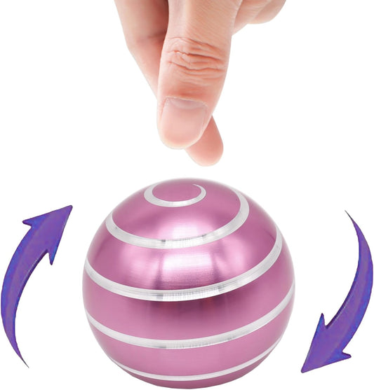 Desk-Toys for Fidget Kinetic-Cool-Gadgets: Cool-Stuff for Kid Children Teen Adult, Optical-Illusion Toy for Office School Home Women Men Christmas Stress-Relief-Gifts 180 Seconds Spinning