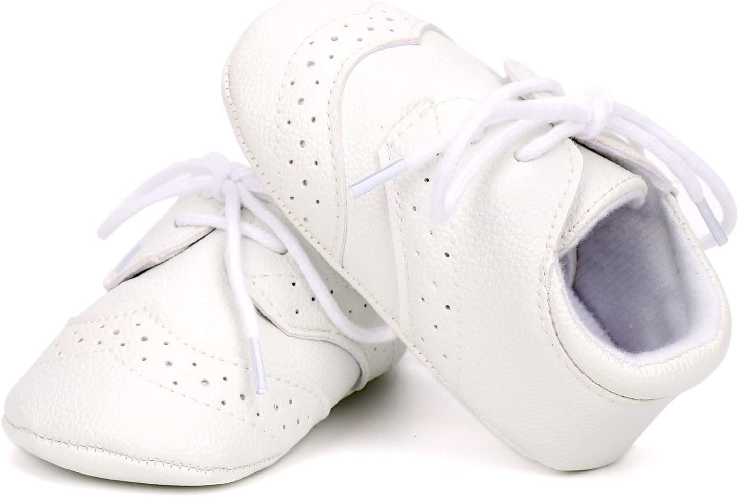 LONSOEN Baby Girls Boys Loafers Prewalker Dress Crib Shoes