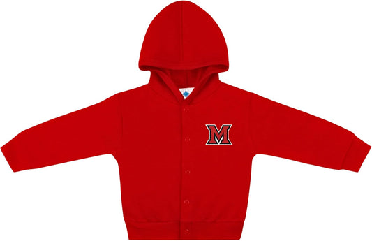 Creative Knitwear College Baby Snap Hooded Jacket - Team Logo, Multiple Colors, for Boys & Girls, (0-24 Months)