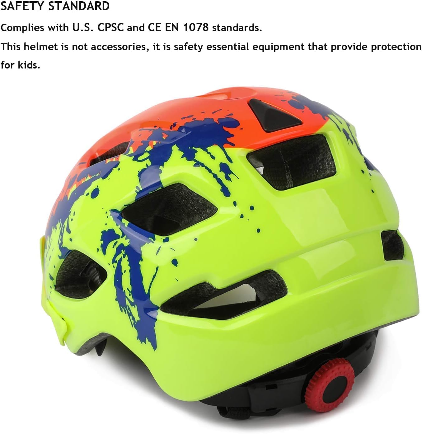 Kids Helmet, Exclusky Kids Bike Helmet Adjustable Safety Lightweight Children Bicycle Helmet for Kids Skating Cycling Scooter Boys and Girls Bicycle Helmets Ages 5-8-14