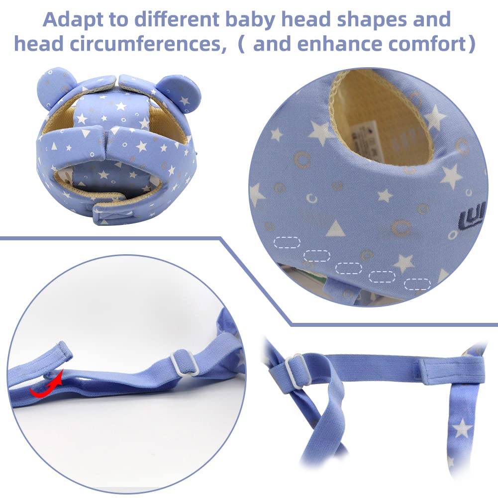 Xifamniy Baby Soft Safety Helmet Foam Head Protector Helmet for Toddler Infant Walking Suit 6-24m (Triangle)