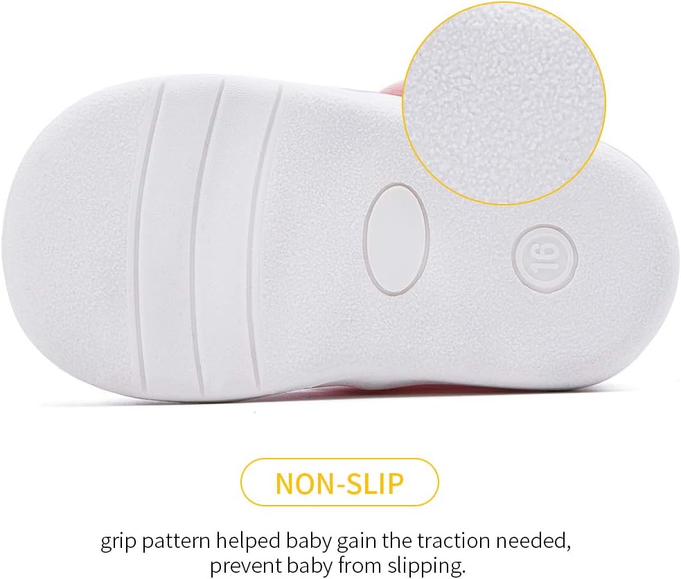 BMCiTYBM Baby Sneakers Girls Boys Lightweight Breathable Mesh First Walkers Shoes 6-24 Months