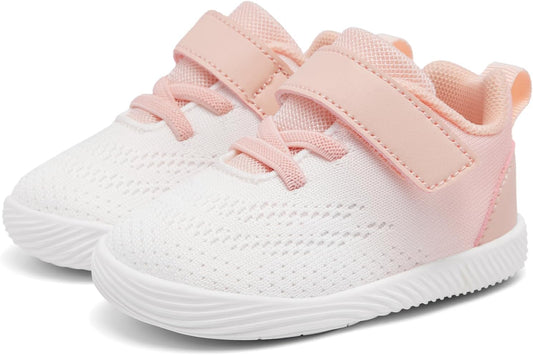 MORENDL Toddler Sneakers Baby Boys & Girls Barefoot Shoes Lightweight Breathable Walking Running Tennis Athletic Sport Shoes