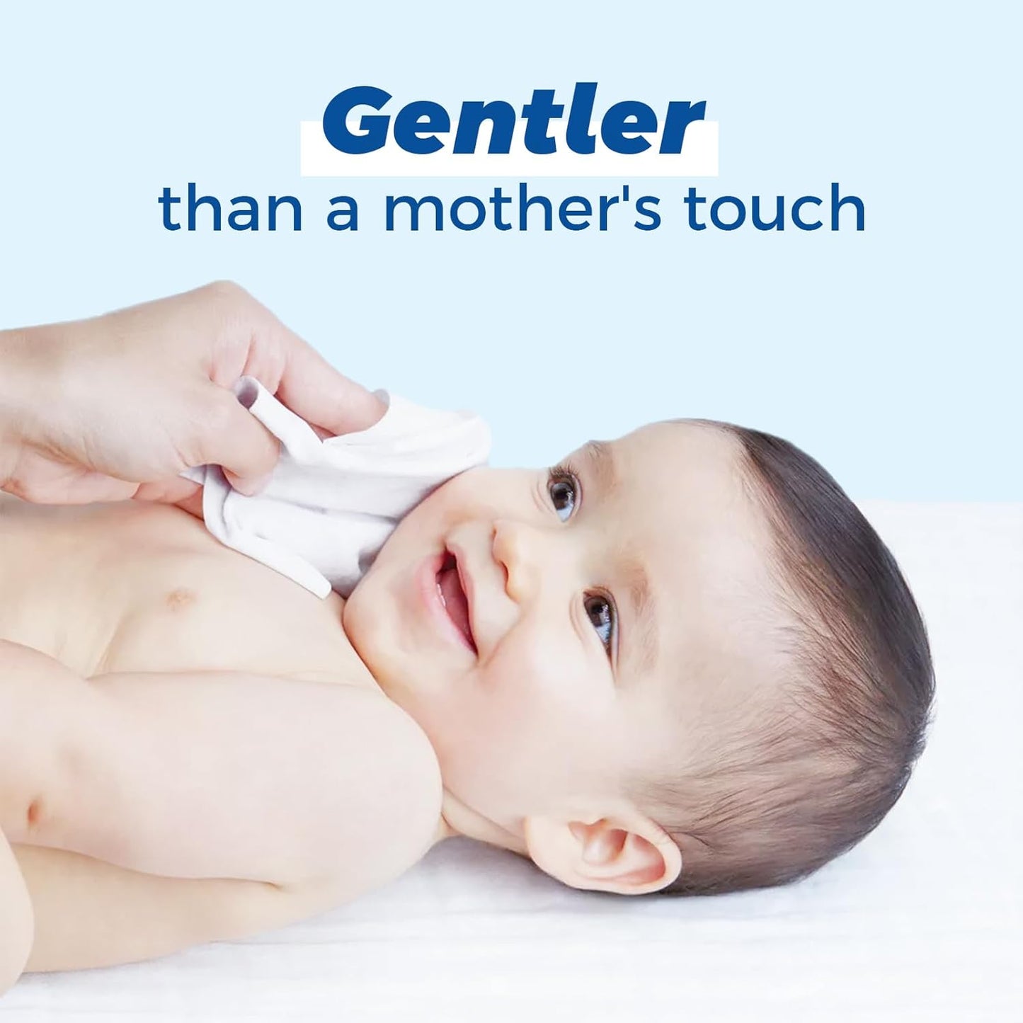 Hypoallergenic Baby Wipes, Pure Water Natural Wipes for Sensitive Skin, Unscented Baby Wipes for Face Hands & Bottom, 512 Count (8 Packs of 64)