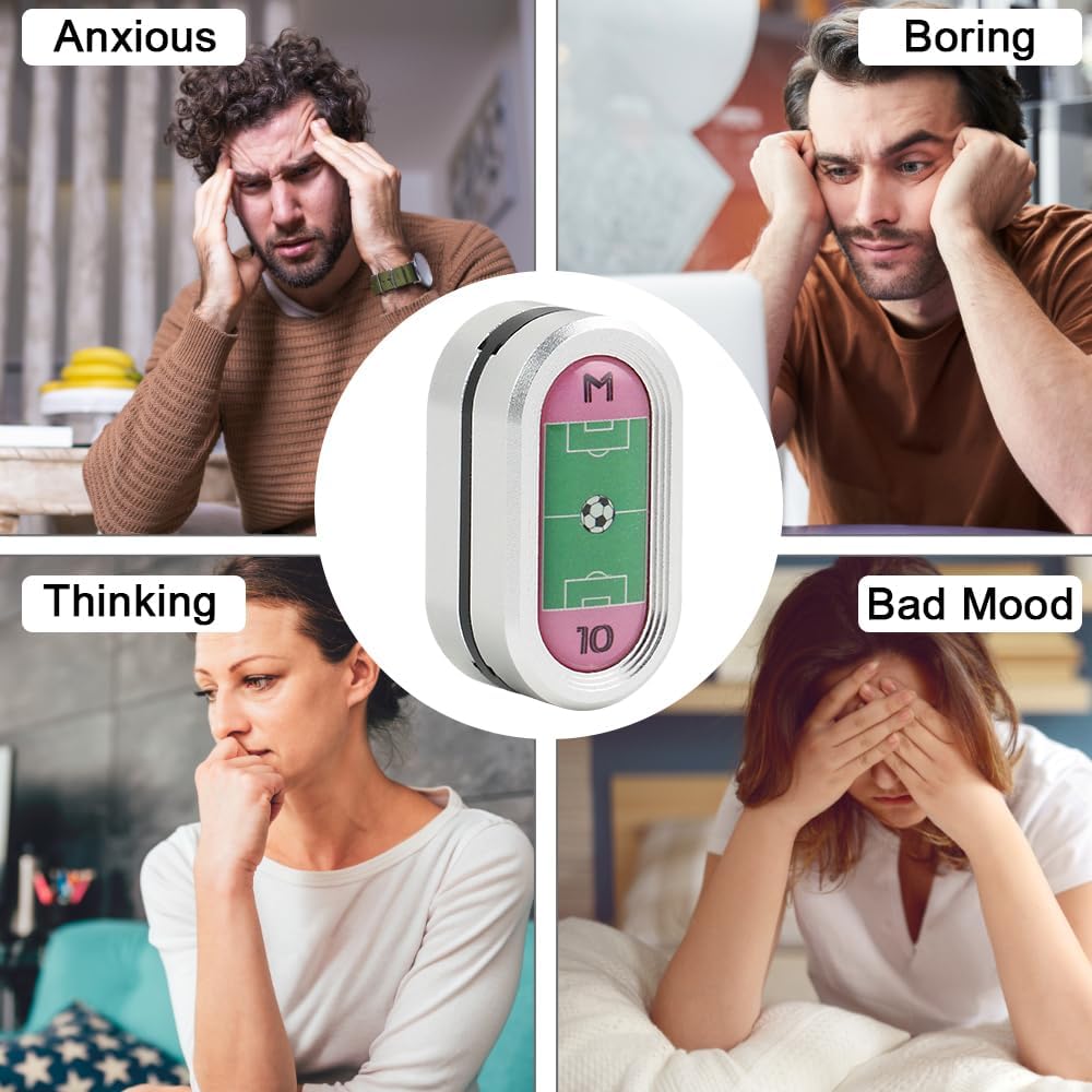 STONESTAR CP3 Fidget Slider - Football Legends No. 10 Aluminum Alloy Magnetic Metal Fidget Slider, EDC Fidget Toy for Adults, Helps Relieve ADHD/Anxiety/Stress (Silver)