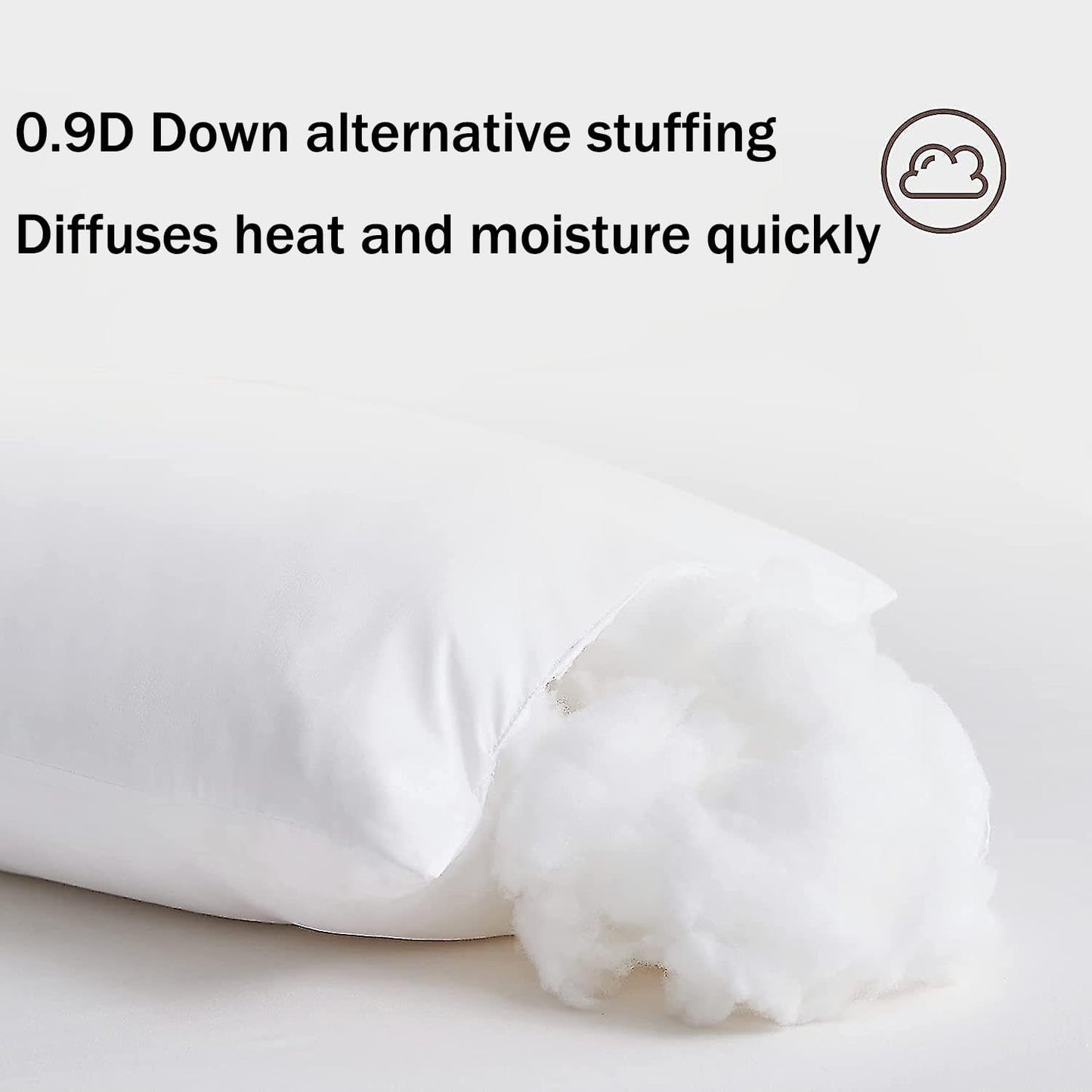 Hotel Collection Bed Pillows Standard Size Set of 4 Back Sleeper Pillow for Adults Stomach Kids Side Sleeping Medium Soft Plush Fluffy White 20x26 inches