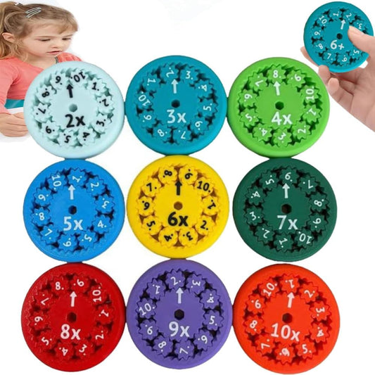 Math Fidget Spinners, Math Fact Fidget Spinner Toys, Counting and Early Education Toy for Kids，Math Games, Fidgeters Who are Learning Math
