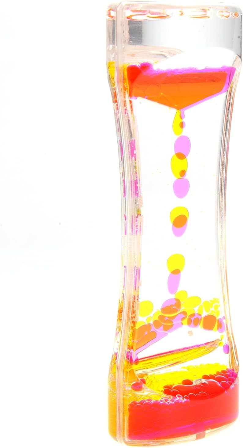 PowerTRC Liquid Motion Bubbler Sensory Toy, Relaxing and Calming for Anxiety, Autism & ADHD Fun Bubbler Timer Fidget Toy Gift for Kids and Adults Decorate Desktops, Home, Room, Or Classrooms