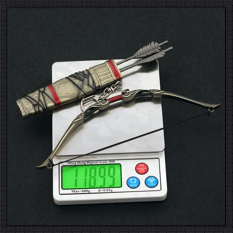 God of War Ragnarök Kratos Action Figures Game Toys Collection Keychain Desk Decoration Backpack Pendant Gift (Atreus Talon Bow and Arrow)