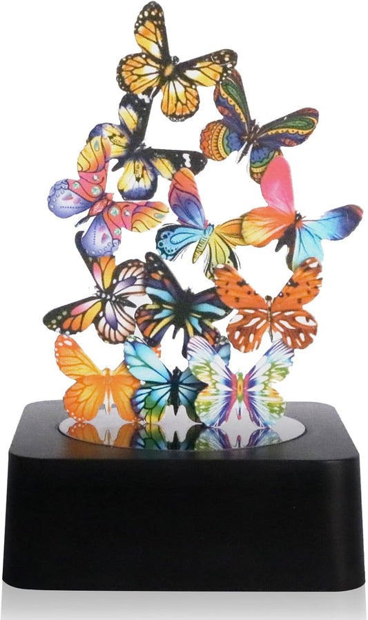 Desk Toys for Office for Adults Desktop Magnetic Butterflies Sculpture Desk Decorations for Women Office