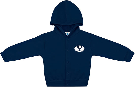 Creative Knitwear College Baby Snap Hooded Jacket - Team Logo, Multiple Colors, for Boys & Girls, (0-24 Months)
