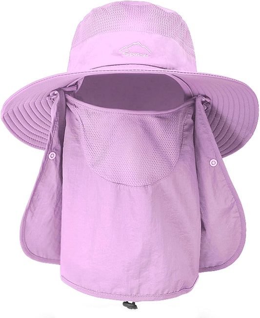 Sun Hats for Men Women Fishing Hat UPF 50+ Breathable Wide Brim Summer UV Protection Hat