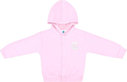 Creative Knitwear College Baby Snap Hooded Jacket - Team Logo, Multiple Colors, for Boys & Girls, (0-24 Months)