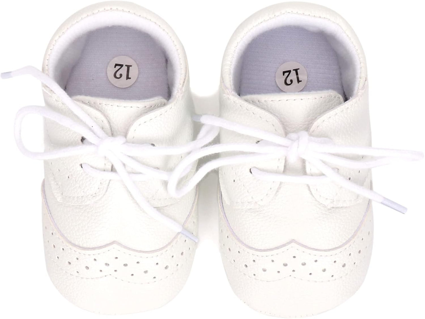 LONSOEN Baby Girls Boys Loafers Prewalker Dress Crib Shoes