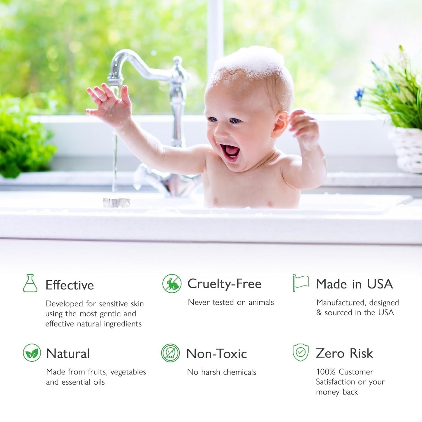 SoCal Suds & Company 2oz Organic Foaming Baby Wash & Shampoo - Fragrance Free