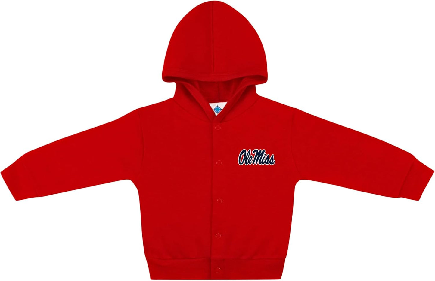 Creative Knitwear College Baby Snap Hooded Jacket - Team Logo, Multiple Colors, for Boys & Girls, (0-24 Months)