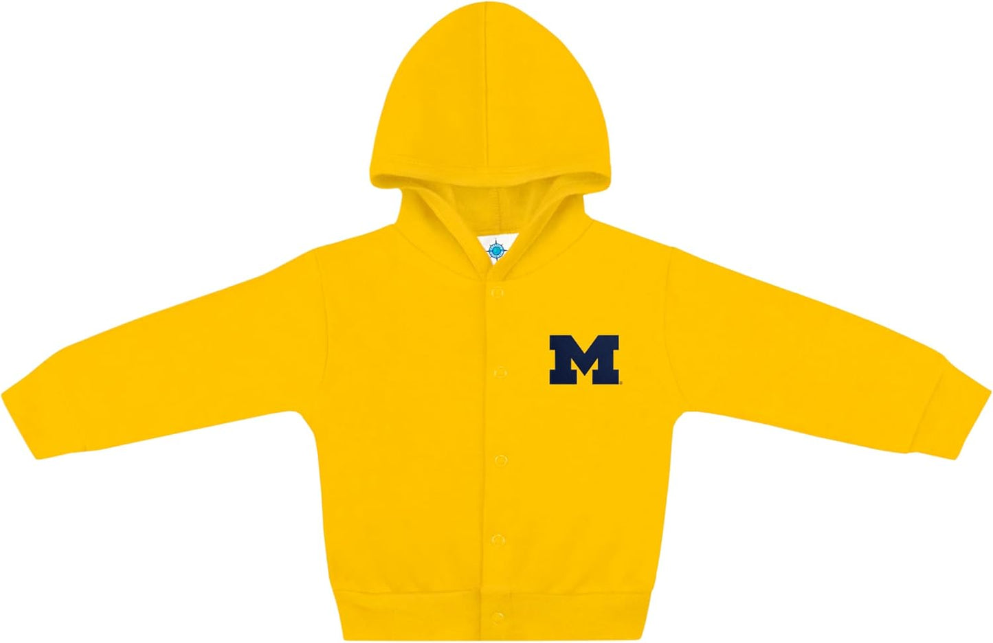 Creative Knitwear College Baby Snap Hooded Jacket - Team Logo, Multiple Colors, for Boys & Girls, (0-24 Months)