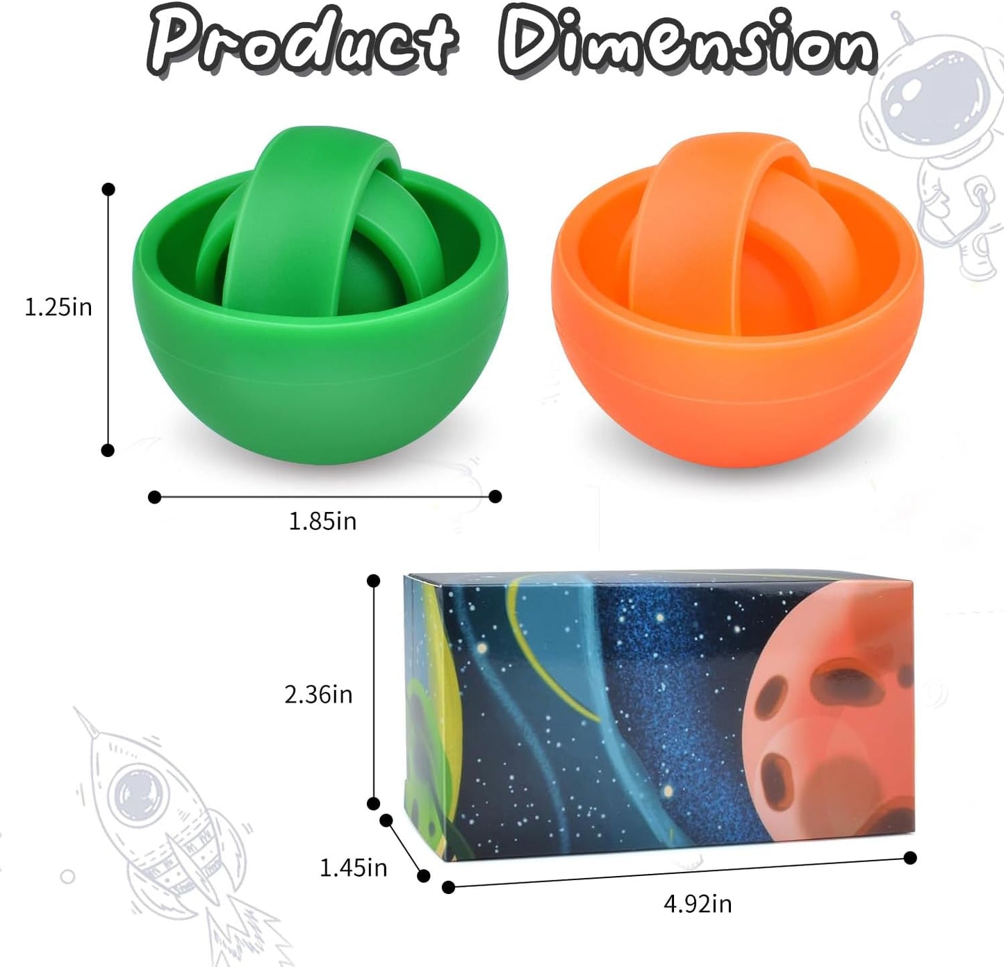 Fidget Toys, 3D Teen Boys Fidgets Spinners, Relief Stress and Exercise Fingers Hand Ball Fidgets Gyroscope, Best Gifts for Boys, Girls, Adult Birthday Games