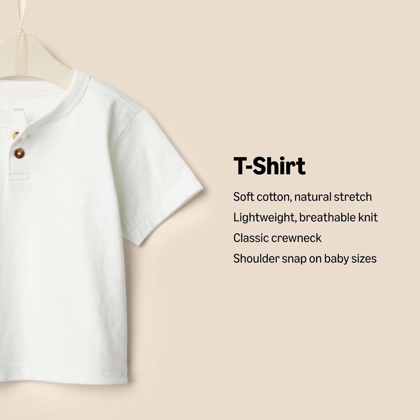 Amazon Essentials x Sofia Grainge Toddlers and Baby Boys' Short Sleeve T-Shirts, Pack of 2