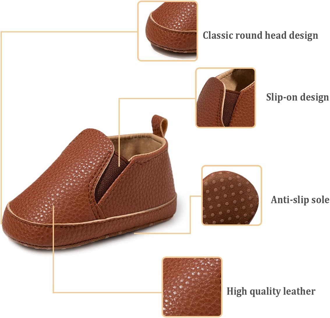 Morbido Infant Baby Boys Girls Canvas Sneaker Toddler Slip On Anti Skid Newborn First Walkers Candy Shoes for 0-18 Months