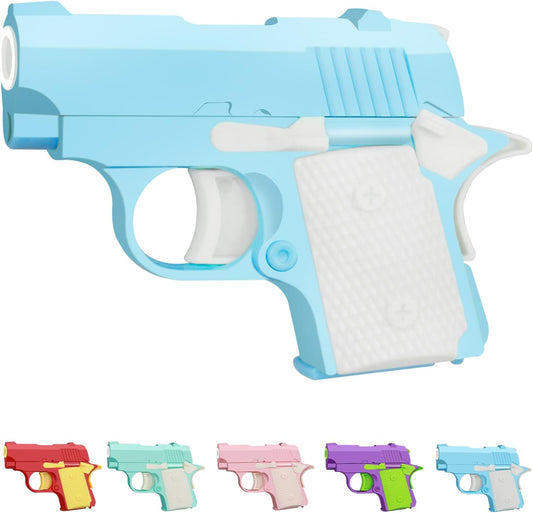 1911 3D Printed Small Pistol Toys Small Gun Toy Pístol Fidget Toys Fidget Gun Sensory Toys Adults Stress Relief Pistol Toy for Kids Friends Christmas Birthday Gift-Blue