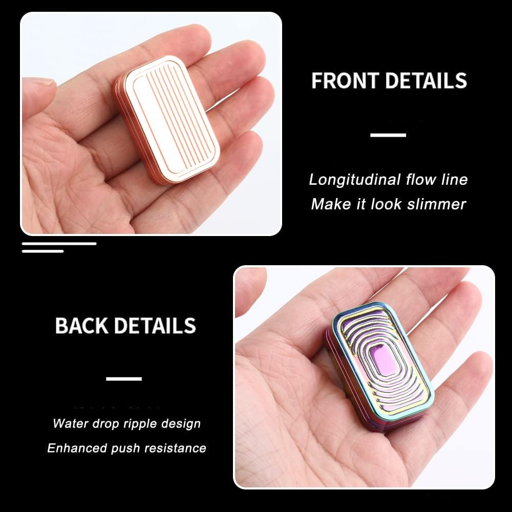 STONESTAR CP3 Fidget Slider - Magnetic Metal Fidget Toys Stress Relief Toy, Men’s EDC Fidget Toy Haptic Coin Office Desk Toys Gifts for Adults (Rose Gold)