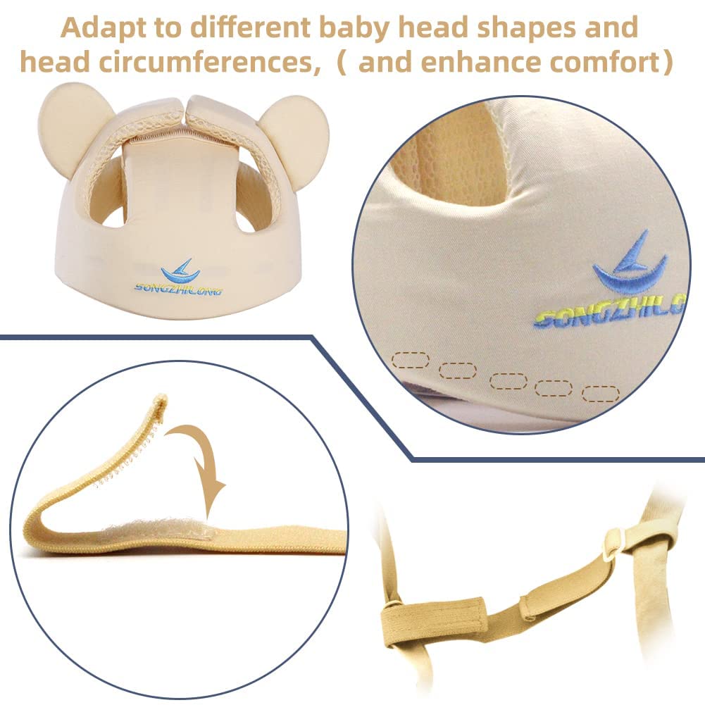 Xifamniy Baby Soft Safety Helmet Foam Head Protector Helmet for Toddler Infant Walking Suit 6-24m