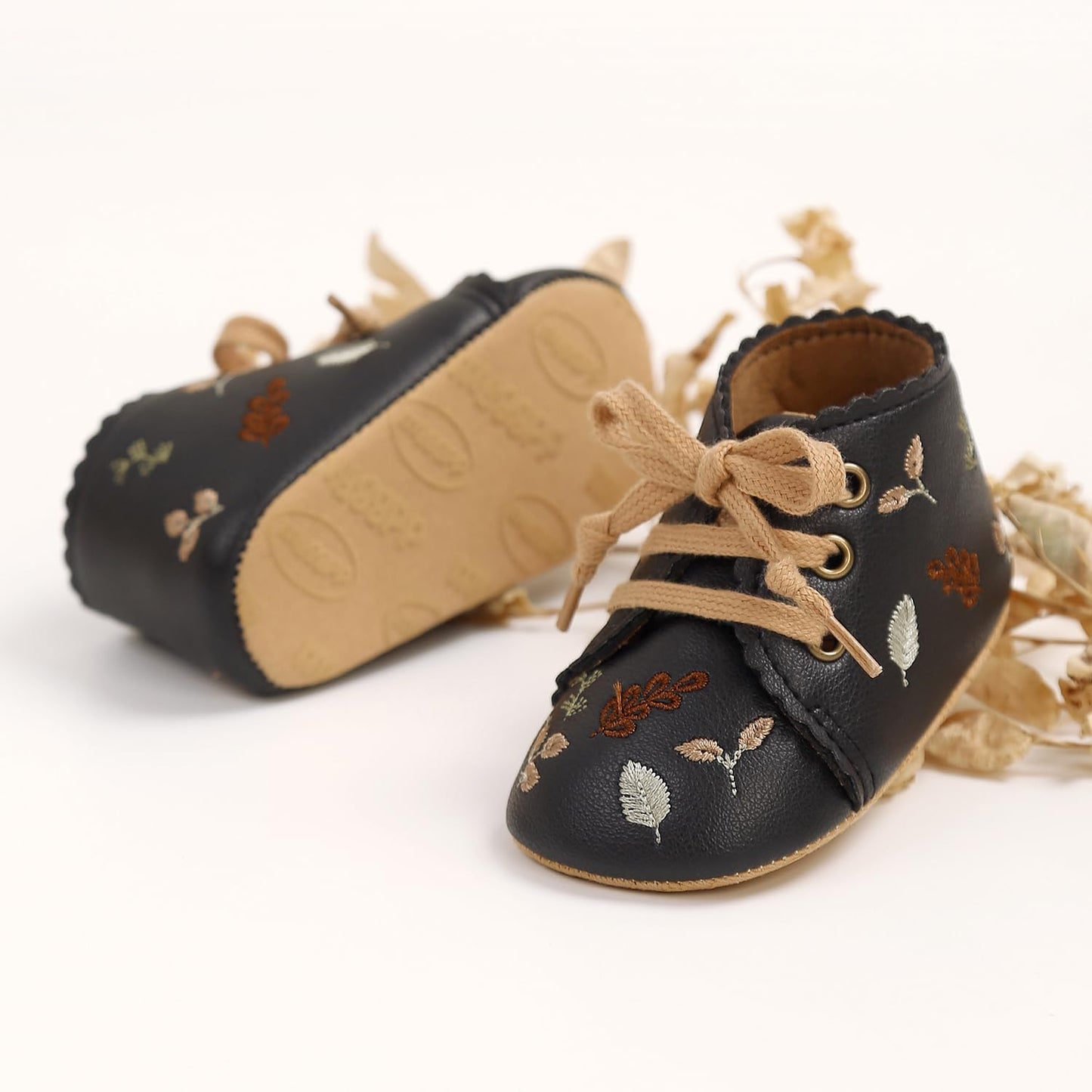 Baby Shoes Mary Jane Flats Non Slip Soft Sole Infant Toddler Sneakers First Walkers Party Christmas Dress Shoes