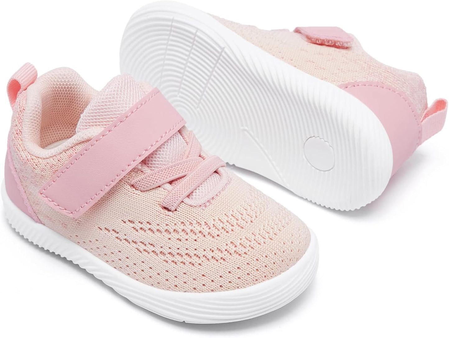 MORENDL Toddler Sneakers Baby Boys & Girls Barefoot Shoes Lightweight Breathable Walking Running Tennis Athletic Sport Shoes