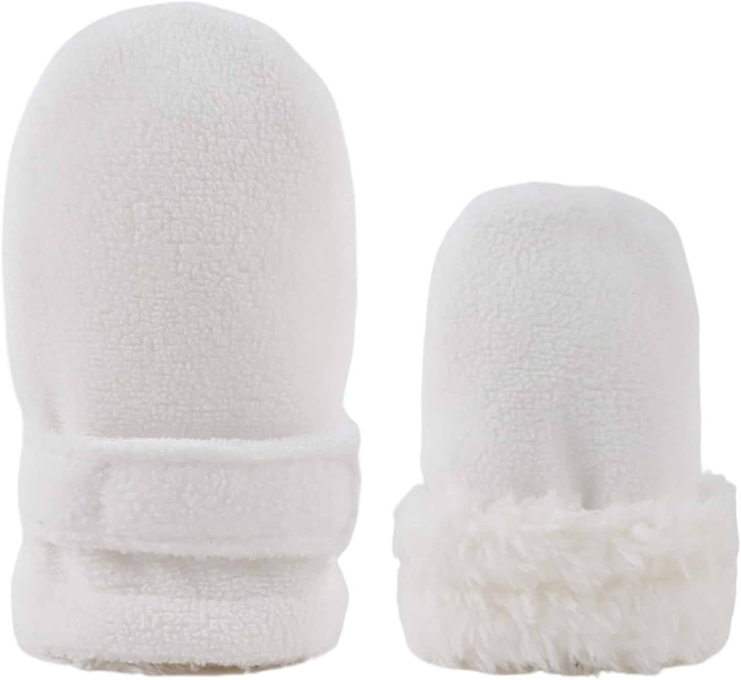 Zsedrut No Scratch Baby Mittens Toddler Infant Fleece Lined Gloves Winter Warm Mitten for Baby Boys Girls