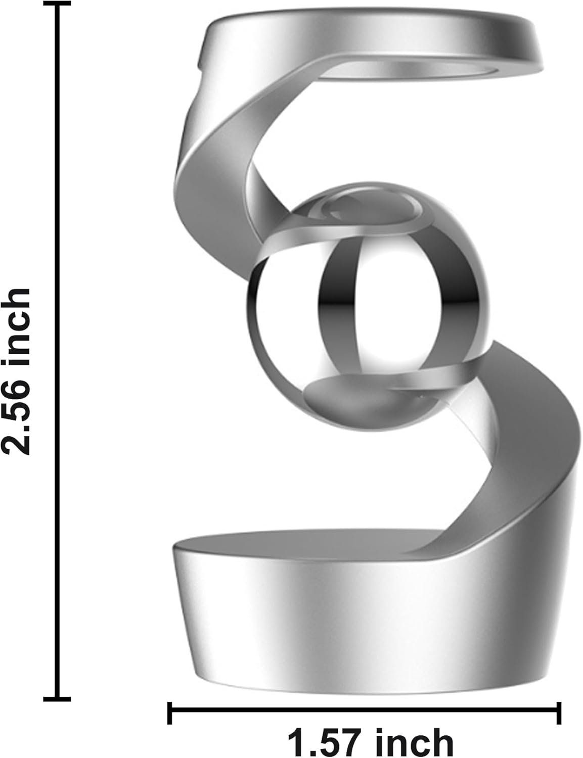 Fidget Toys for Adults, Metal Fidget Toys Desk Fidgets for Office for Adults, Quite Kids Fidget Toys for Anxiety and Stress (Silver Silver)