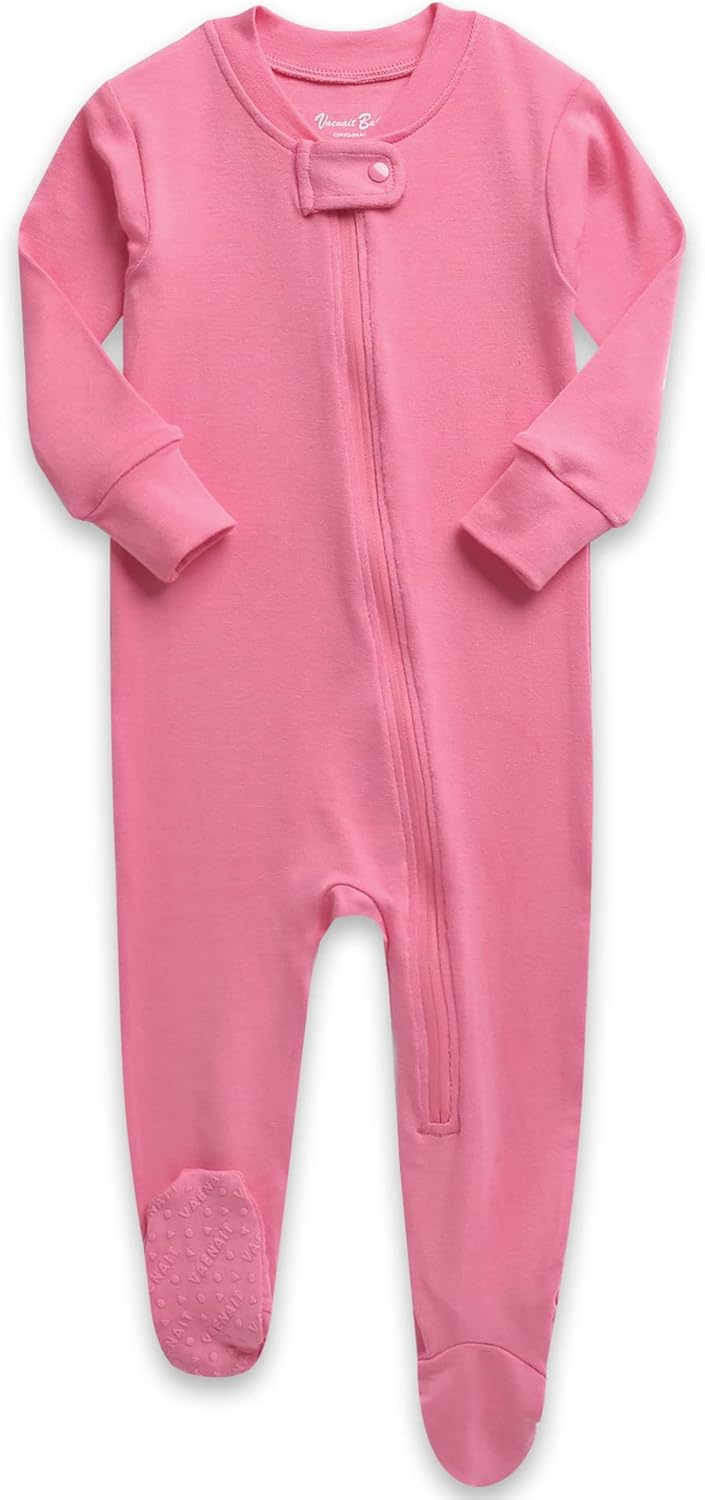 VAENAIT BABY Infant Toddler Boys Girls Footed One-Piece Sleep and Play Premium Modal Pajamas 1-2 Pieces