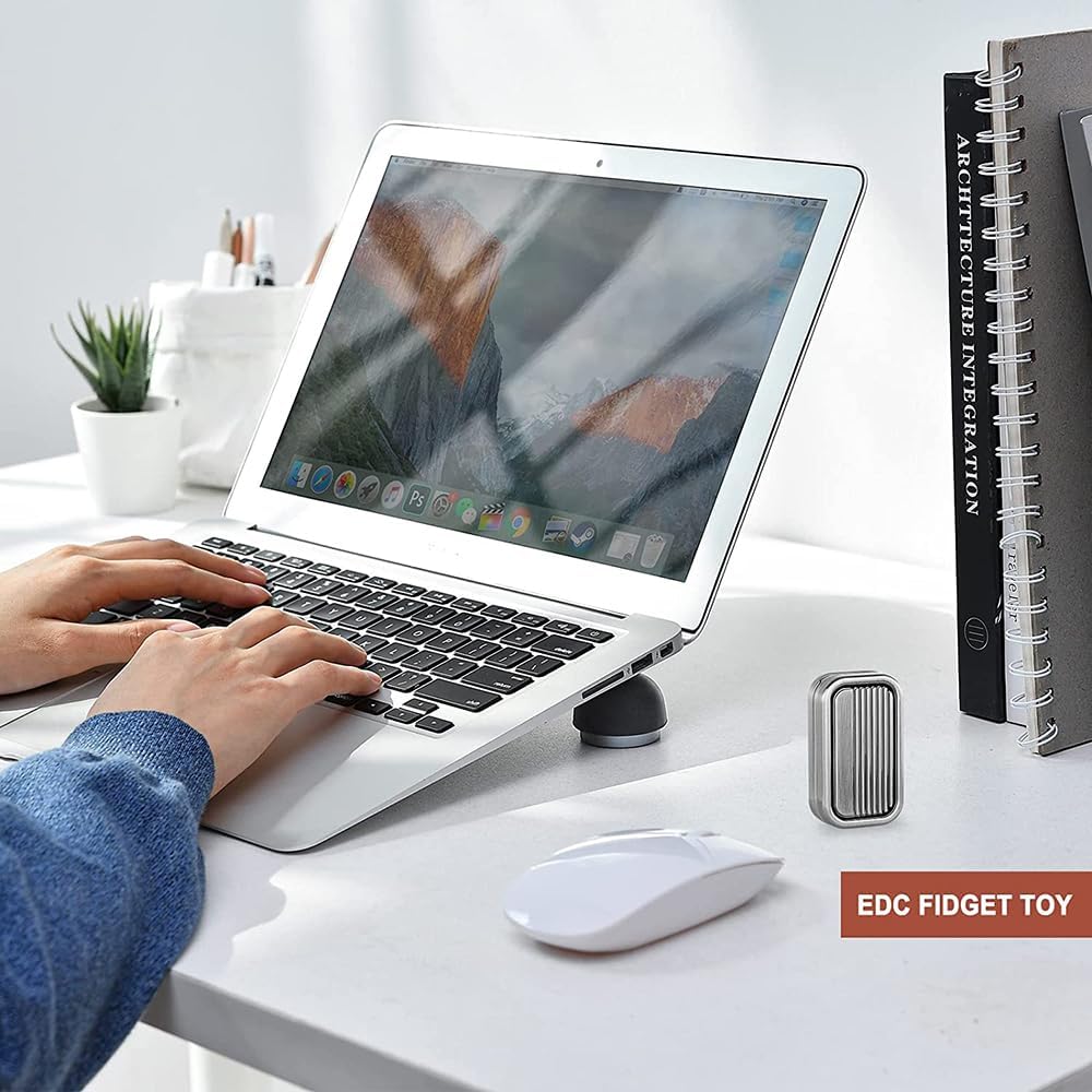 CP3 Fidget Slider EDC Adult Metal Fidget Toys ADHD Autism Sensory Toys Anxiety Stress Relief Toys Fun Office Desk Toys Gifts for Boyfriend and Father (Silver CP3)