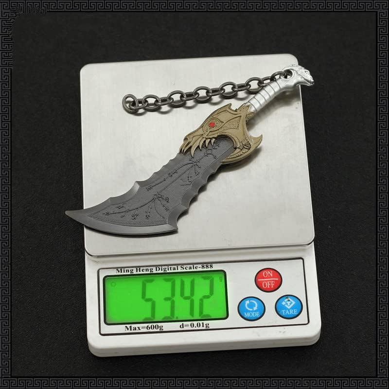 Superbuybox God of War Kratos Blades of Chaos Action Figures Game Collection Keychain Desk Decoration Backpack Pendant Gift
