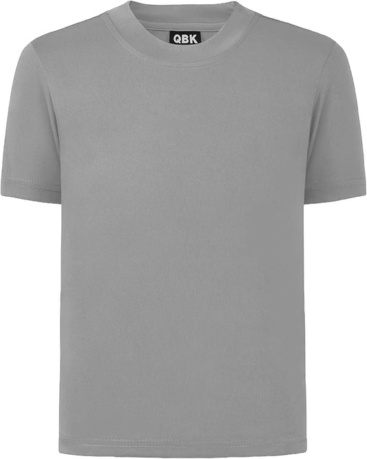 QBK 2T to Youth Neon Shirt Kids UPF 50+ Dry Fit Athletic Short Sleeve Rash Guard T Shirts for Boys Girls Sports Undershirt