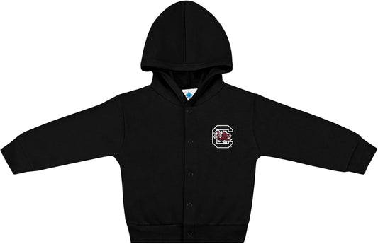 Creative Knitwear College Baby Snap Hooded Jacket - Team Logo, Multiple Colors, for Boys & Girls, (0-24 Months)