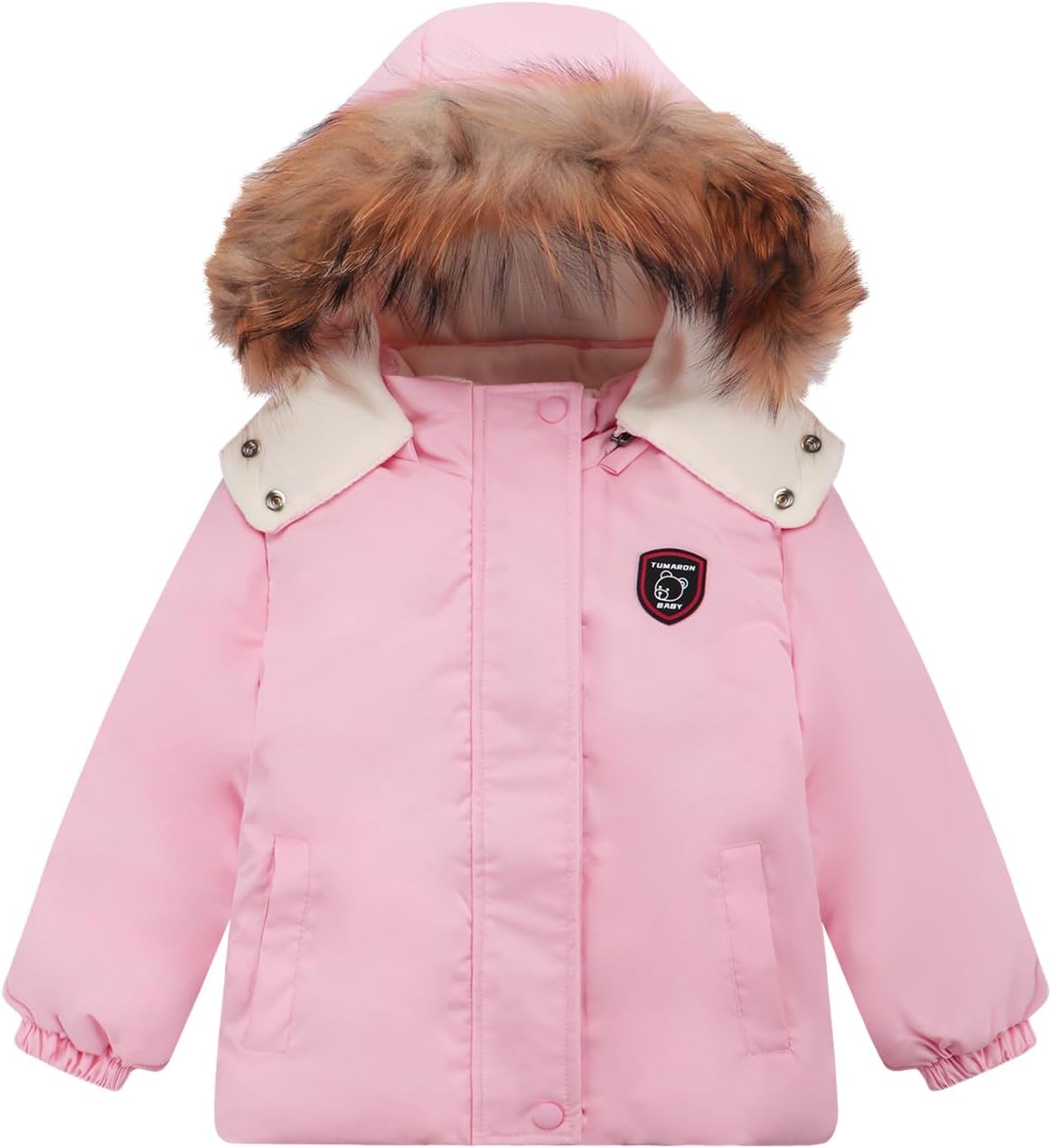 Toddler Winter Coat Baby Puffer Jacket Boy Hoodie Fleece Outerwear Clothes 0-5T