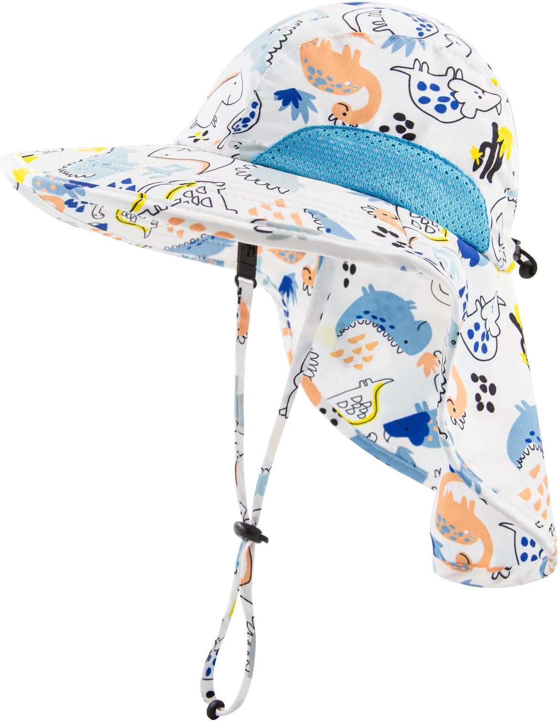 XIAOHAWANG Girls Sun Hat Baby Beach Hats Boys UPF 50+ Kids Summer Protection Cap Toddler Breathable Caps Wide Brim Neck Flap